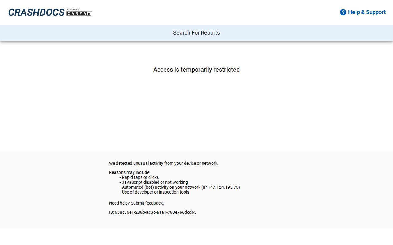 Otoe County crash report search linked from arrest records office